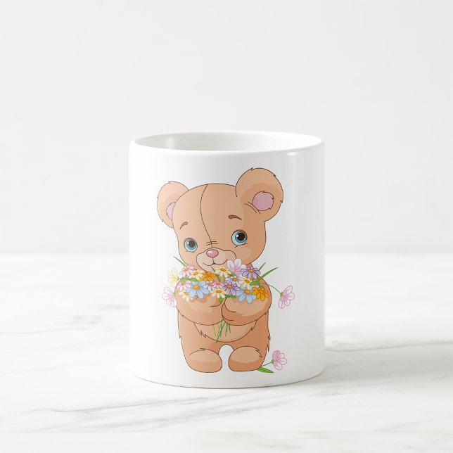 Taza De Café Oso De Teddy Con Una Bomba De Bouquet (Subido por el creador)