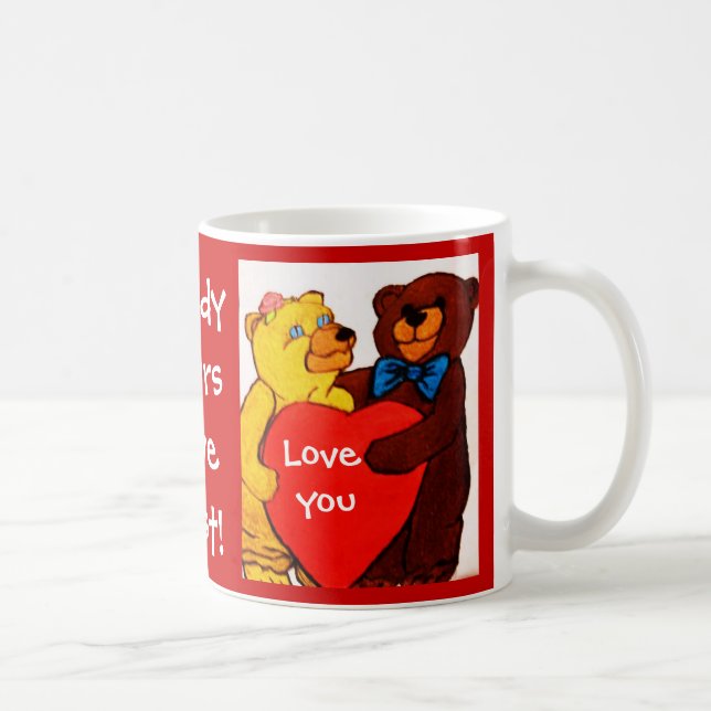 TAZA DE CAFÉ OSO DE TEDDY, LOTE DE VALENTINA (Derecha)