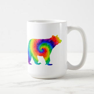 Taza De Café Oso de tinte de lazo arco iris