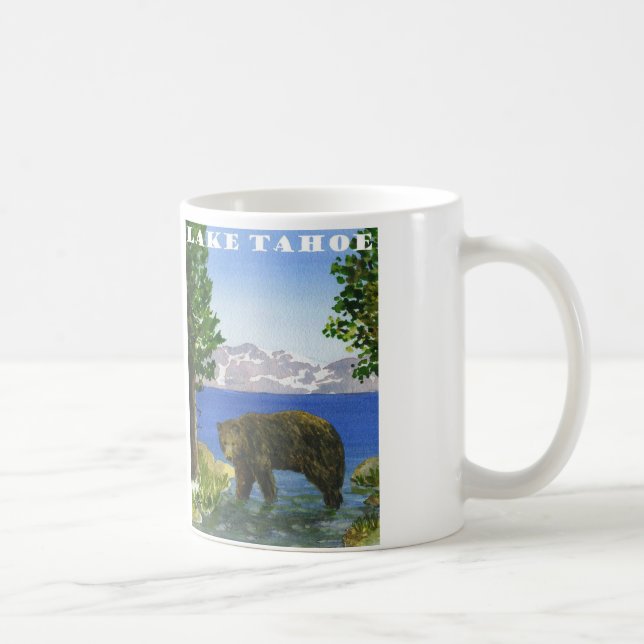 Taza De Café Oso del lago Tahoe (Derecha)
