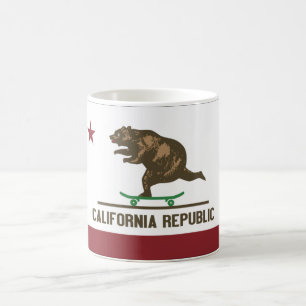 Taza De Café Oso del monopatín de California