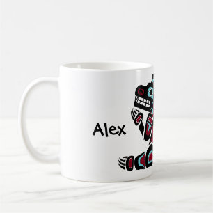 Taza De Café Oso del noroeste personalizado de la costa