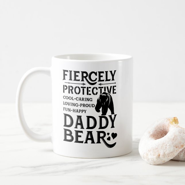 Taza De Café oso del papá (Con donut)