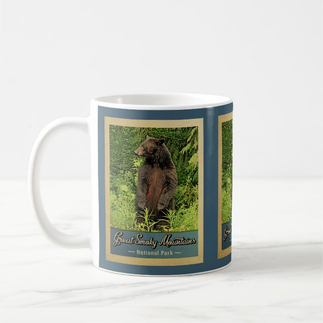 Taza De Café Oso del parque nacional de Great Smoky Mountains (Izquierda)