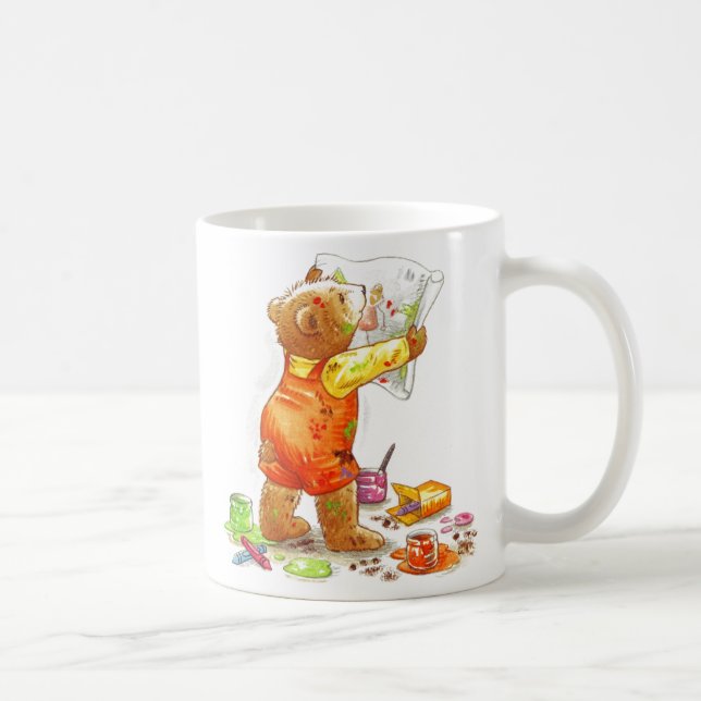 Taza De Café Oso del pintor (Derecha)