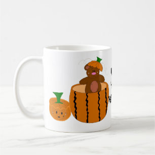 Taza De Café Oso disfrazado de calabaza