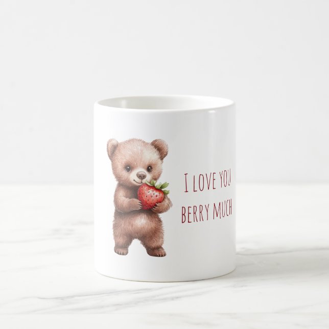 Taza De Café Oso Dulce con Fresa (Centro)