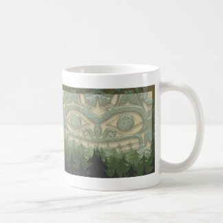 Taza De Café Oso en las maderas