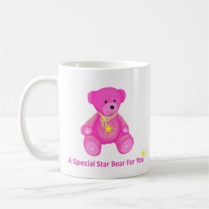 Taza De Café Oso Estrella Rosa
