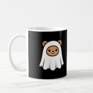 Taza De Café Oso fantasma lindo de Halloween