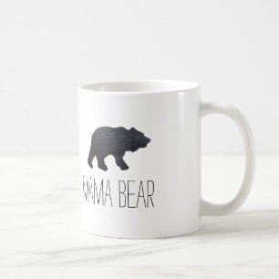 Taza De Café Oso gris texturizado