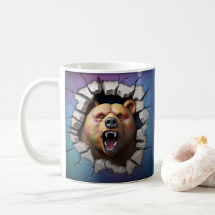 Taza De Café Oso Grizzly Rompiendo Café, Té, Cacao Mug