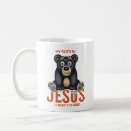 Taza De Café Oso inspirador Jesús Fe Cristiana