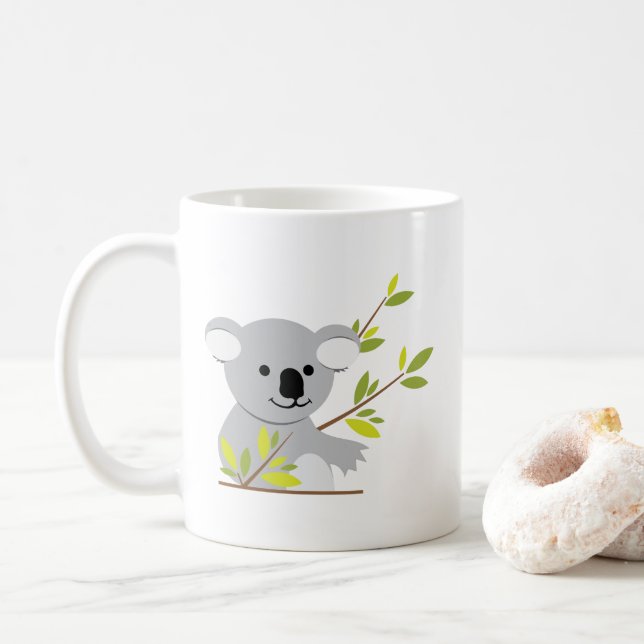 Taza De Café Oso Koala (Con donut)