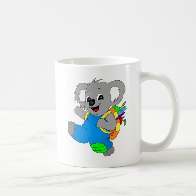 Taza De Café Oso Koala con mochila (Derecha)