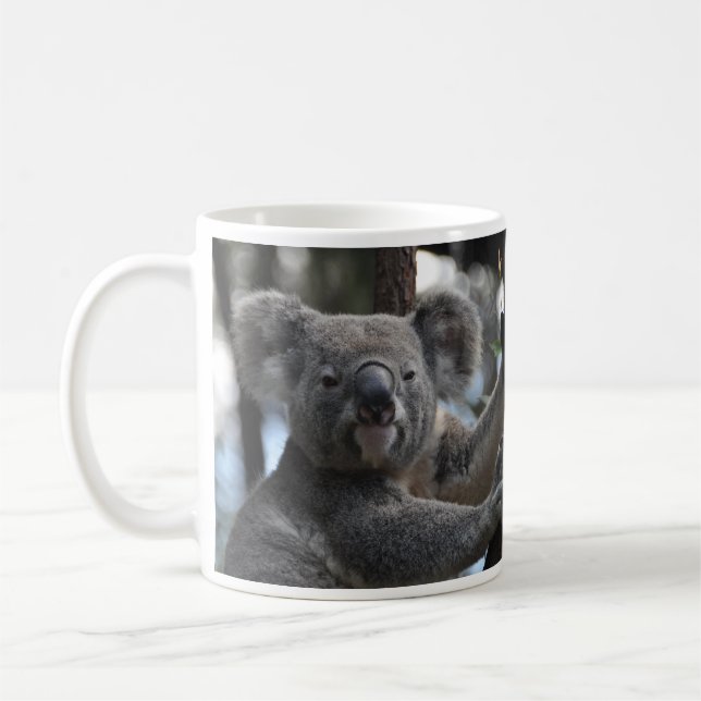 Taza De Café Oso Koala en el árbol (Izquierda)