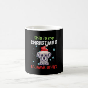 Taza De Café Oso Koala, Esta Es La Camisa Pajama De Mis Navidad