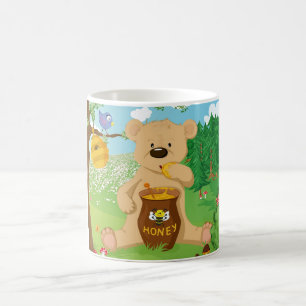Taza De Café Oso lindo que come la miel