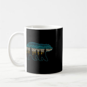 Taza De Café Oso Naturaleza Grizzly Marrón Oso Negro Paseo Caza