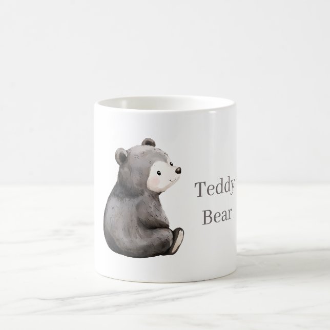 Taza De Café Oso Negro Feliz (Centro)