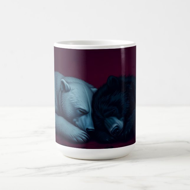 Taza De Café Oso negro y polar (Centro)