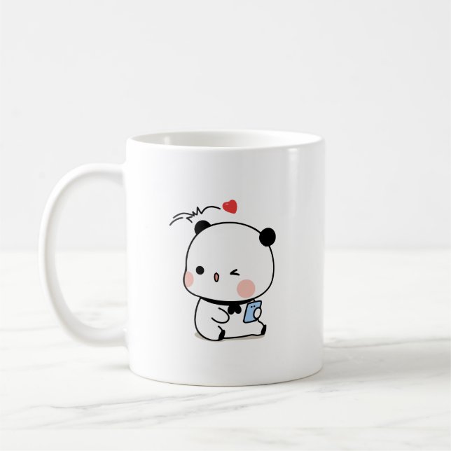 Taza De Café Oso panda, bubu y dudu (Izquierda)