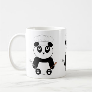Taza De Café Oso Panda con el gorra Mug del chef