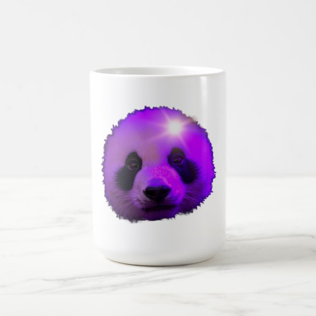 Taza De Café Oso Panda de Bambú Adorable (Centro)