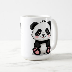 Taza De Café Oso panda de dibujos animados adorable