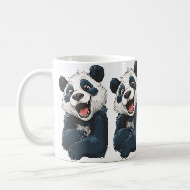 Taza De Café Oso panda lindo (Izquierda)