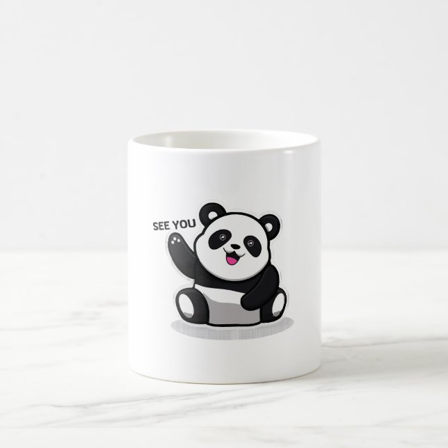 Taza De Café oso panda lindo (Centro)