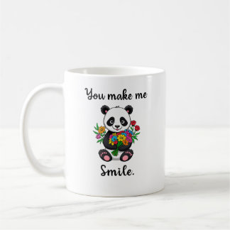 Taza De Café Oso Panda Lindo Me Haces Sonreír