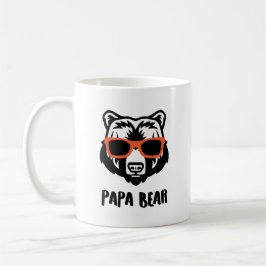 Taza De Café Oso Papá Personalizado Gráfico