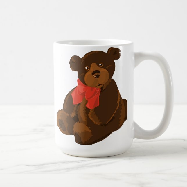 Taza De Café Oso personalizado (Derecha)
