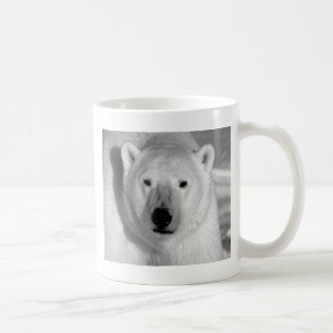 Taza De Café Oso polar blanco y negro