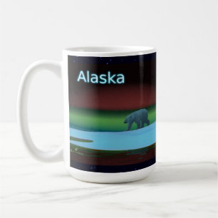 Taza De Café Oso Polar de Luces Polares