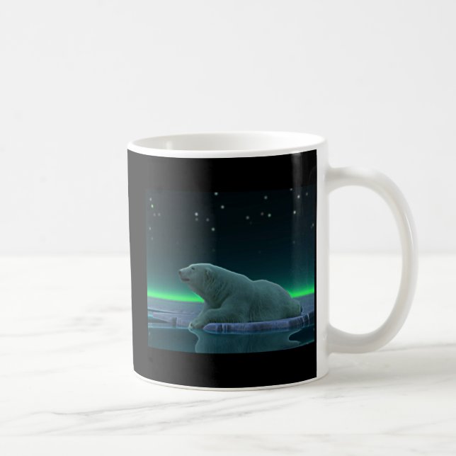 Taza De Café Oso polar del borde del hielo (Derecha)