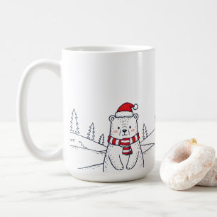 Taza De Café Oso Polar minimalista