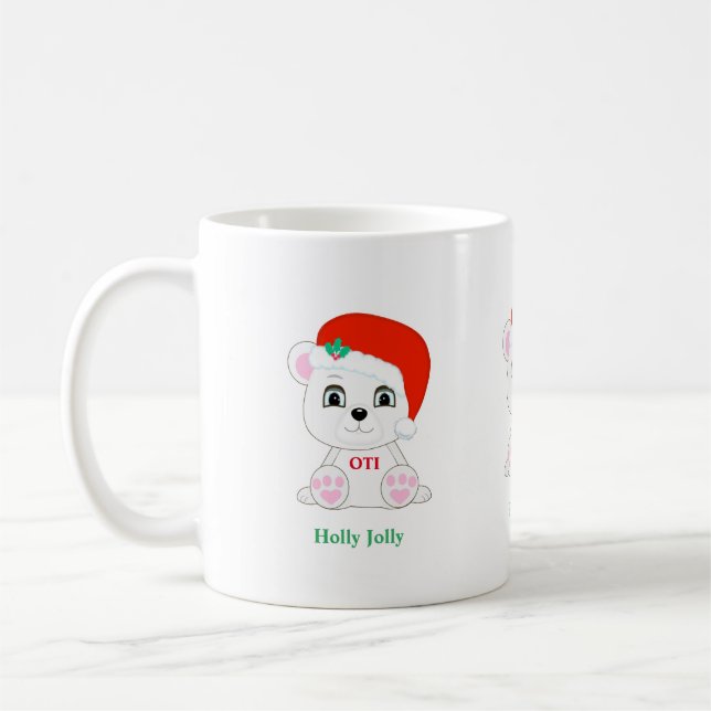Taza De Café Oso polar navidades (Izquierda)
