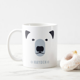 Taza De Café Oso polar Nombre personalizado