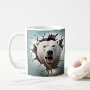 Taza De Café Oso Polar Rompiendo Café, Té, Mug De Cacao