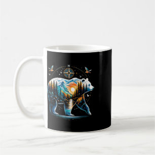 Taza De Café Oso Senderismo Oso Pardo Camping Campista