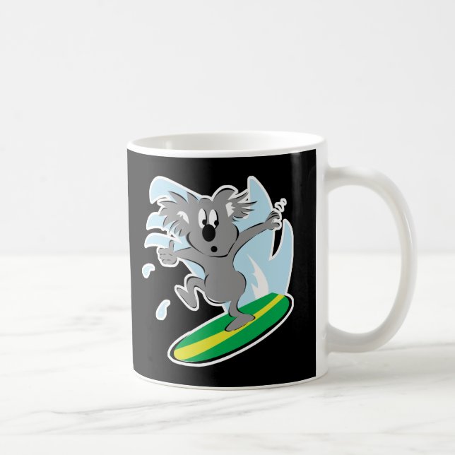 Taza De Café oso surfista koala (Derecha)