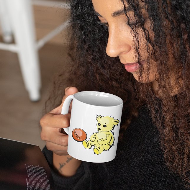 Taza De Café Oso Teddy amarillo (Subido por el creador)