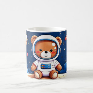 Taza De Café Oso Teddy Cosmonauta Sueña