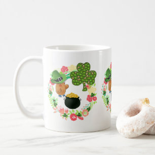 Taza De Café Oso Teddy Mug del Día de San Patricio