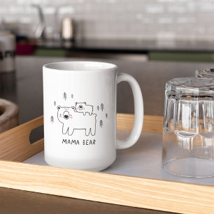 Taza De Café Oso y bebé de mamá