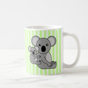 Taza De Café Oso y bebé lindos de koala