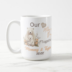 Taza De Café Oso y cachorro polares, nuestro primer día de la m
