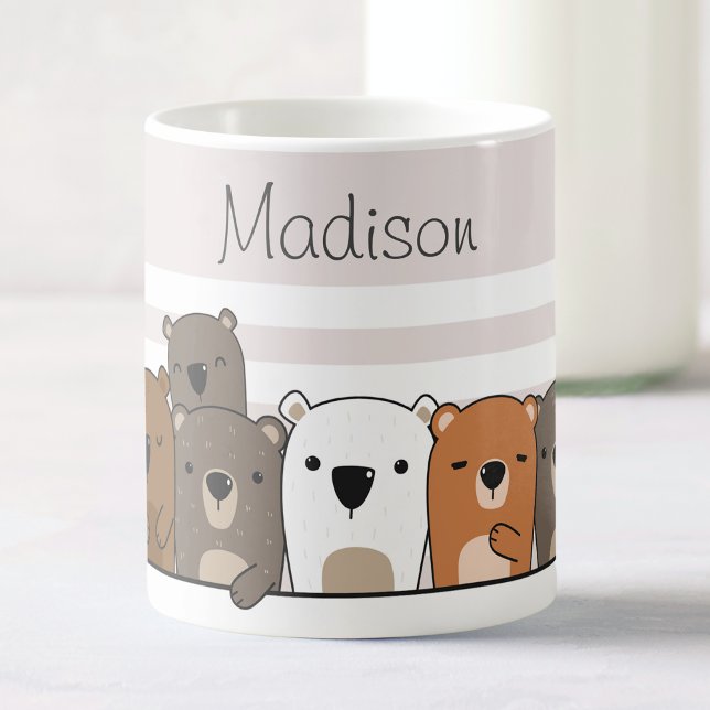 Taza De Café Osos cortos personalizados (Subido por el creador)
